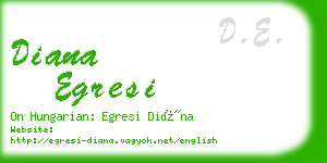 diana egresi business card